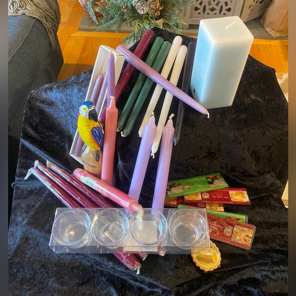 Assorted Color Taper Candles Set - Picture 2 of 5